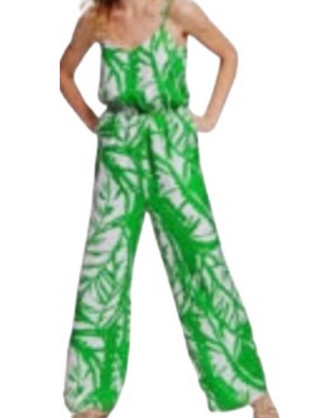 Lilly Pulitzer wide leg tropical bright jumpsuit new - Picture 1 of 10